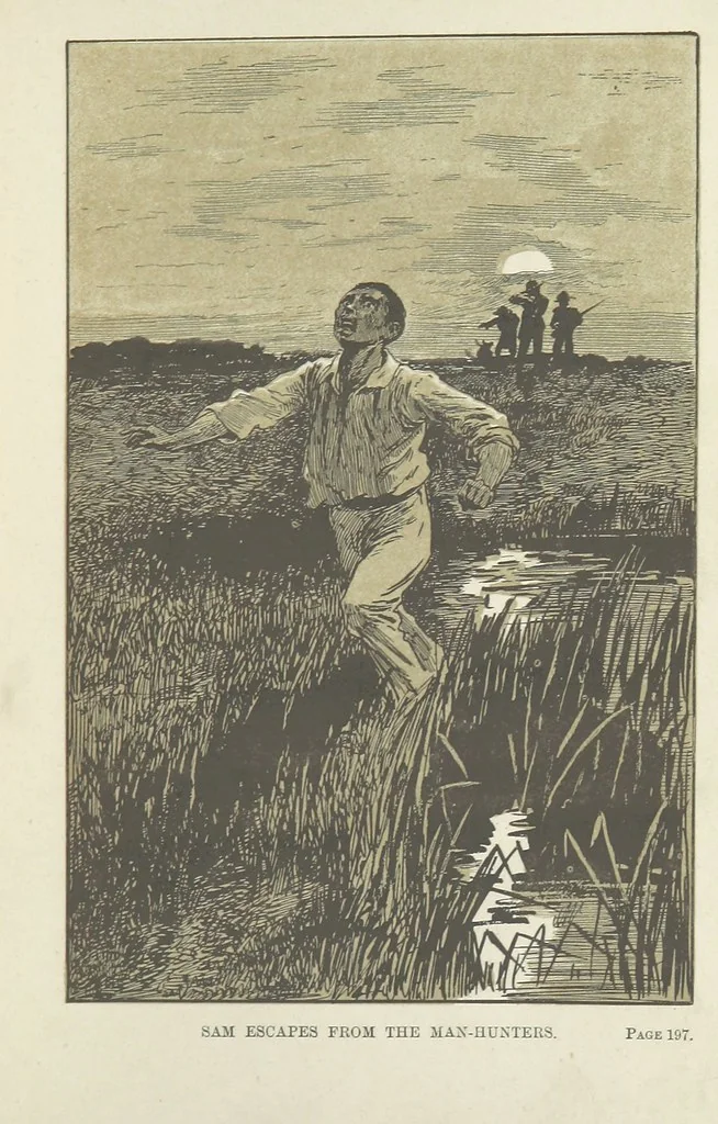 An illustration from By Sheer Pluck: a tale of the Ashanti War, etc, 1884, leaf 211