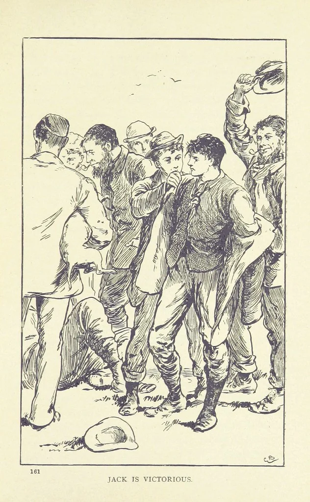 An illustration from Facing Death: or, the Hero of the Vaughan Pit. A tale of the coal mines, 1897, leaf 183