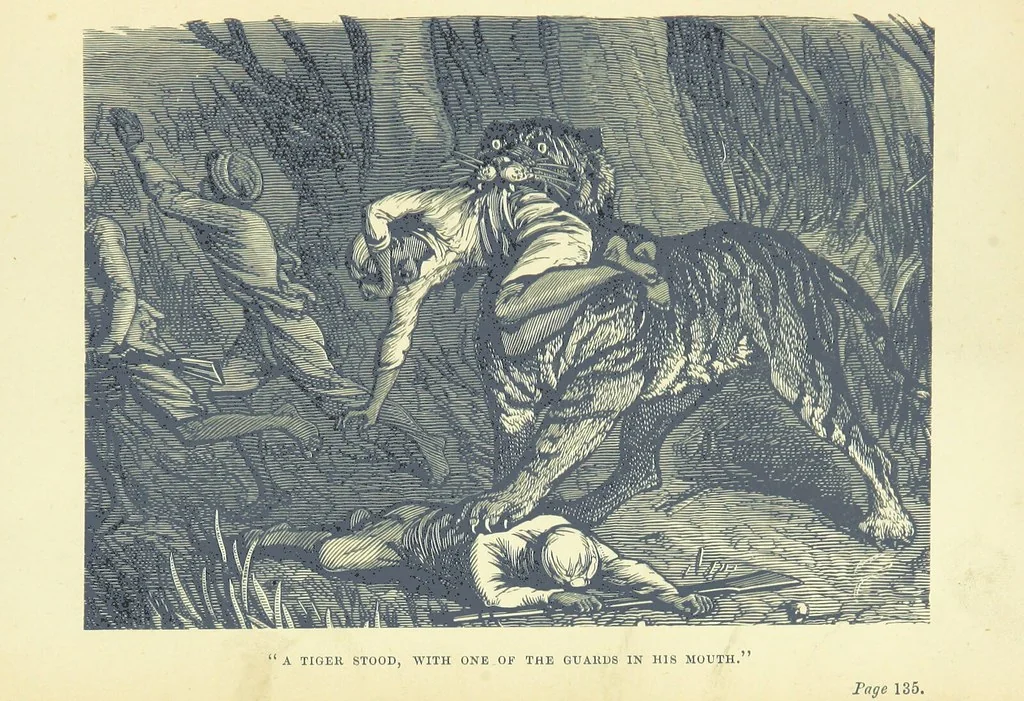 An illustration from In Times of Peril. A tale of India ... With ... illustrations, 1883, leaf 149