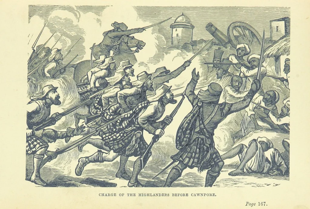 An illustration from In Times of Peril. A tale of India ... With ... illustrations, 1883, leaf 185