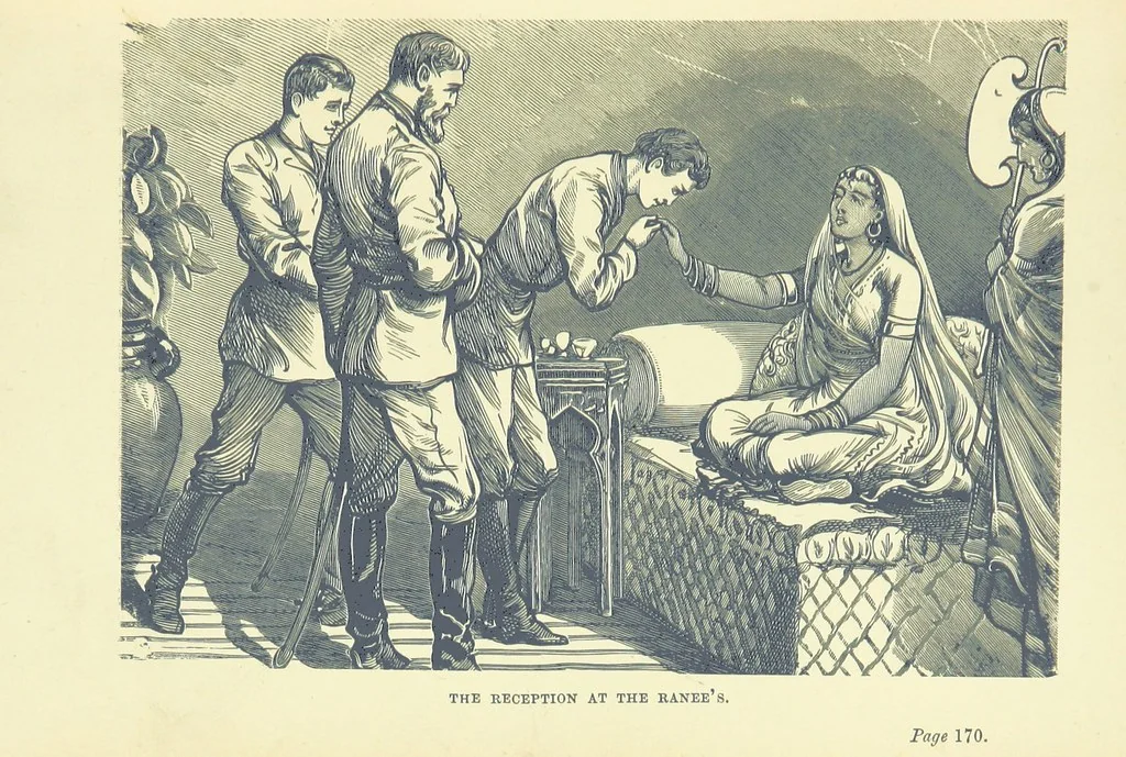 An illustration from In Times of Peril. A tale of India ... With ... illustrations, 1883, leaf 191