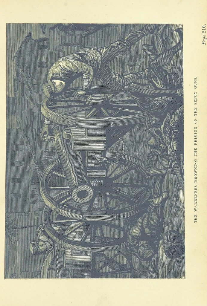 An illustration from In Times of Peril. A tale of India ... With ... illustrations, 1883, leaf 237