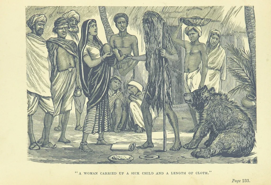 An illustration from In Times of Peril. A tale of India ... With ... illustrations, 1883, leaf 263