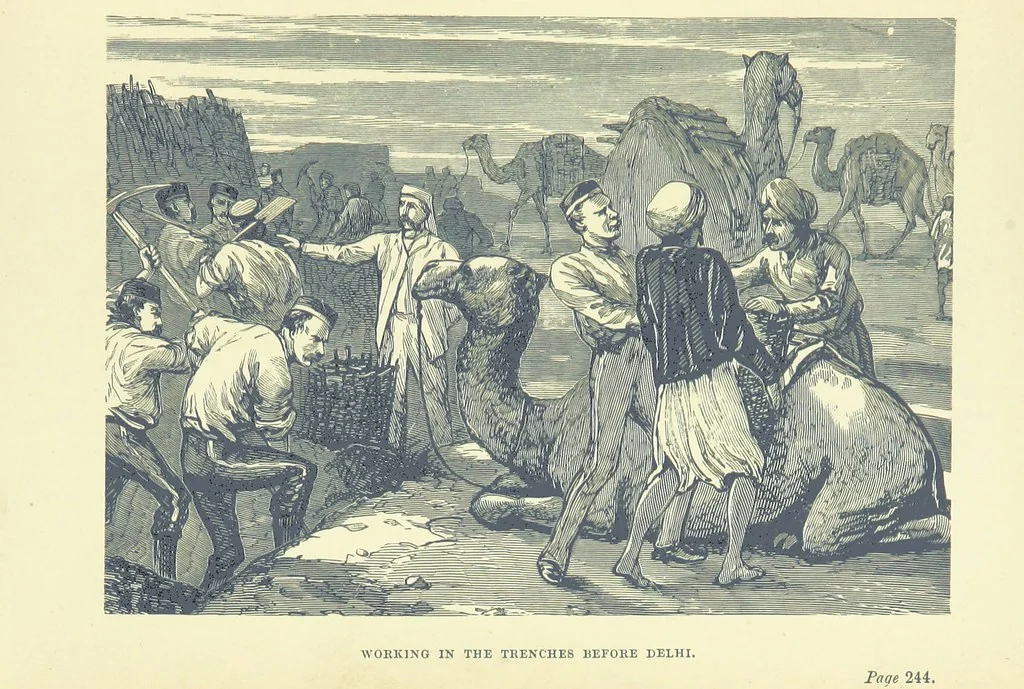 An illustration from In Times of Peril. A tale of India ... With ... illustrations, 1883, leaf 277