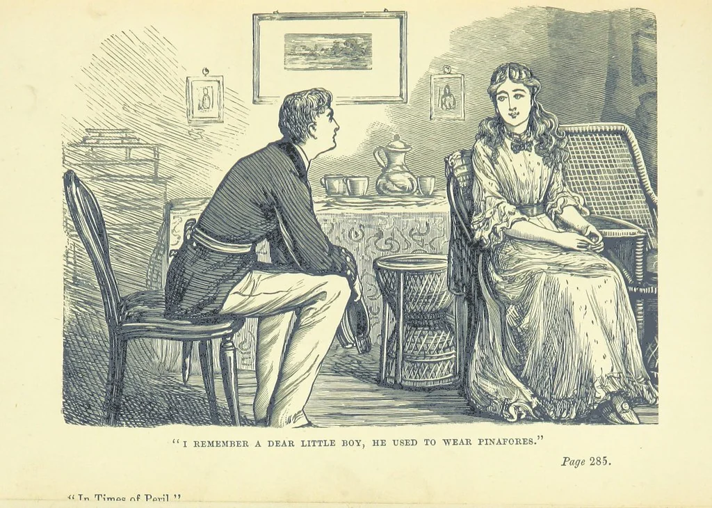 An illustration from In Times of Peril. A tale of India ... With ... illustrations, 1883, leaf 319