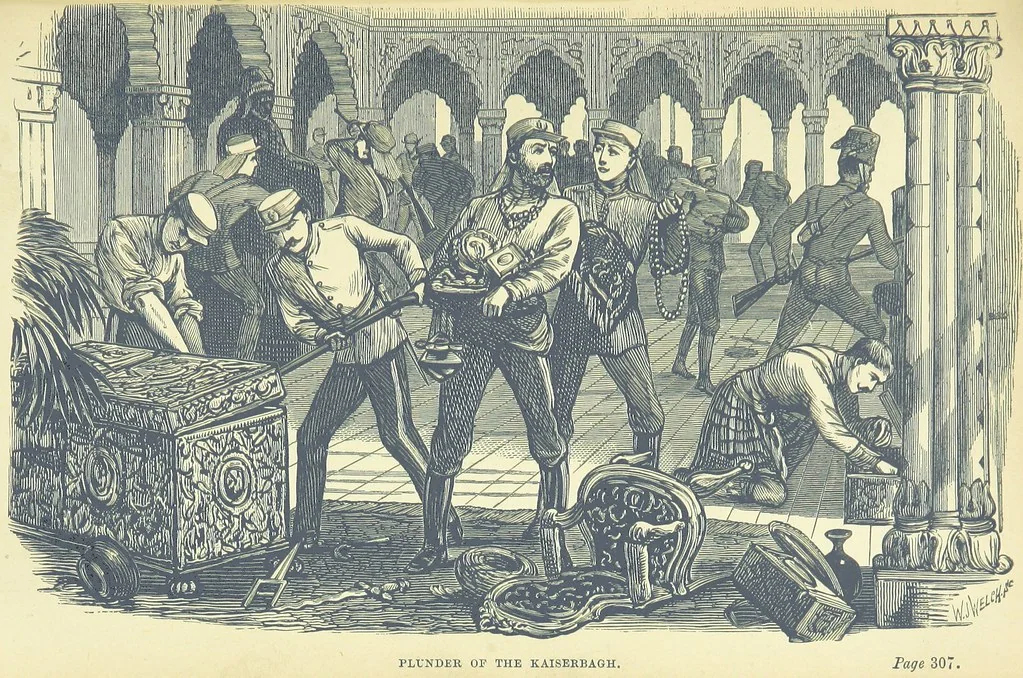 An illustration from In Times of Peril. A tale of India ... With ... illustrations, 1883, leaf 345