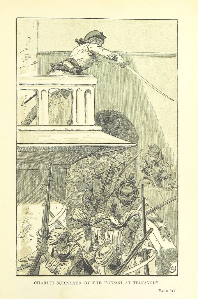 An illustration from With Clive in India: or the Beginnings of an Empire, etc, 1884, leaf 341