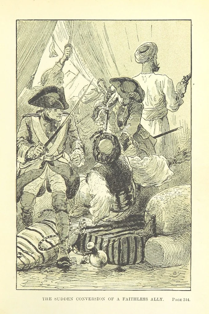 An illustration from With Clive in India: or the Beginnings of an Empire, etc, 1884, leaf 371