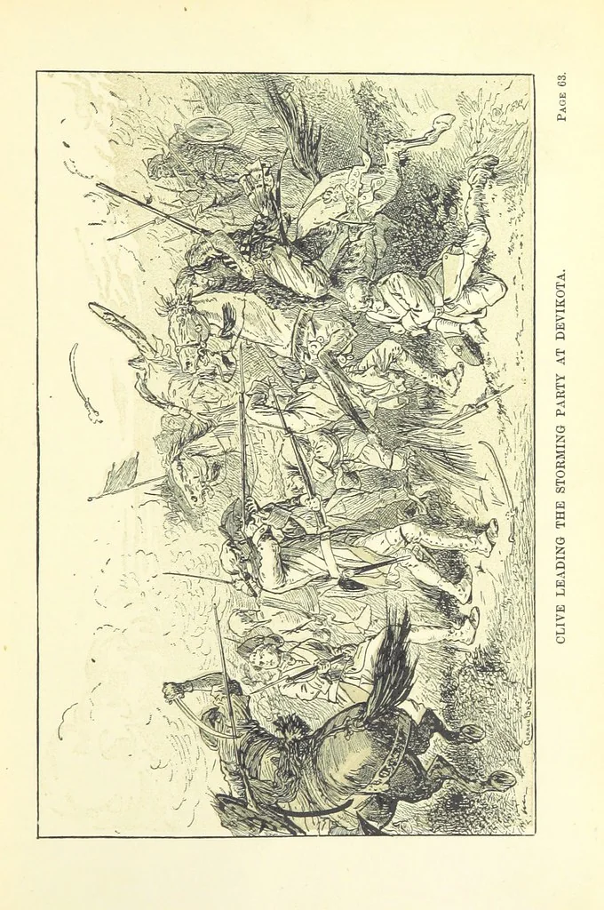 An illustration from With Clive in India: or the Beginnings of an Empire, etc, 1884, leaf 71