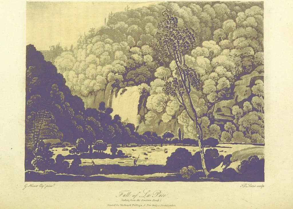 An illustration from Travels through the Canadas, ... to which is subjoined a comparative view of the manners and customs of several of the Indian nations of North and South America, etc, 1807, leaf 136