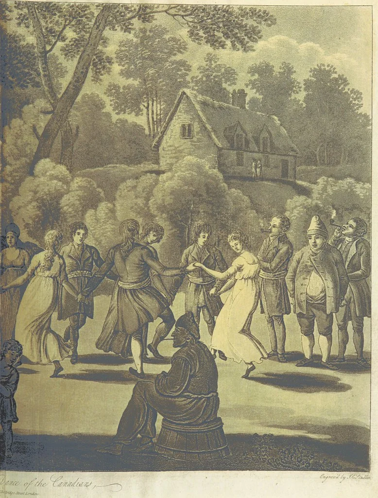 An illustration from Travels through the Canadas, ... to which is subjoined a comparative view of the manners and customs of several of the Indian nations of North and South America, etc, 1807, leaf 327