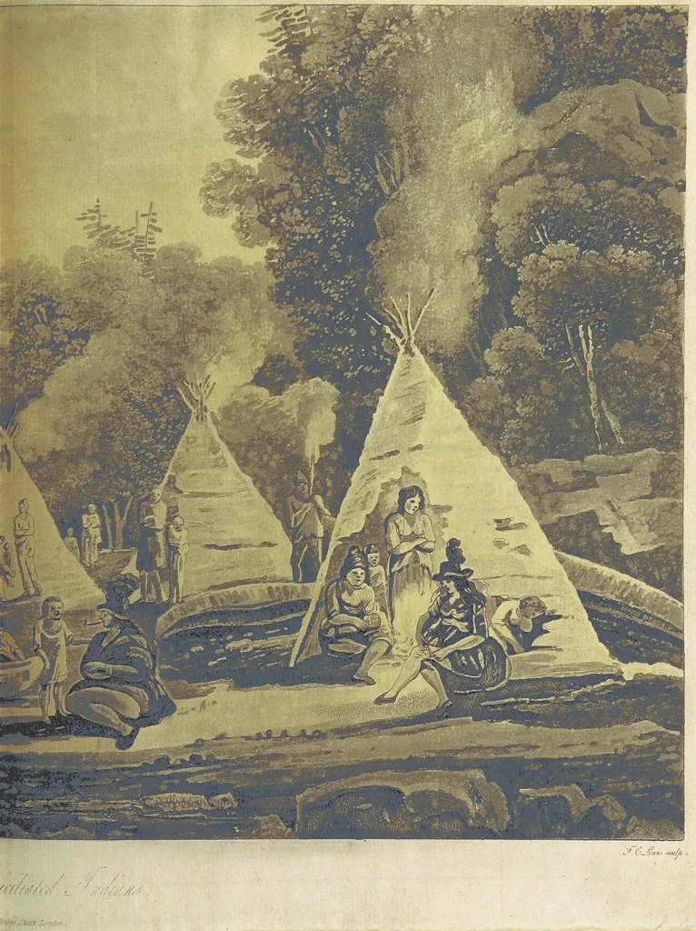 An illustration from Travels through the Canadas, ... to which is subjoined a comparative view of the manners and customs of several of the Indian nations of North and South America, etc, 1807, leaf 349