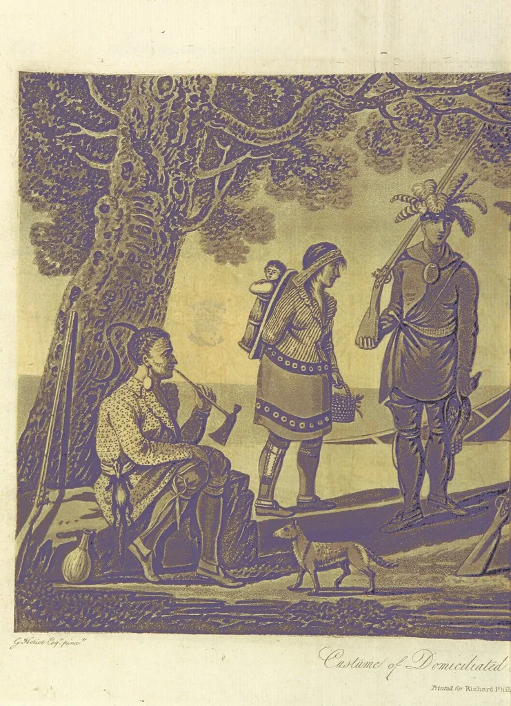 An illustration from Travels through the Canadas, ... to which is subjoined a comparative view of the manners and customs of several of the Indian nations of North and South America, etc, 1807, leaf 374