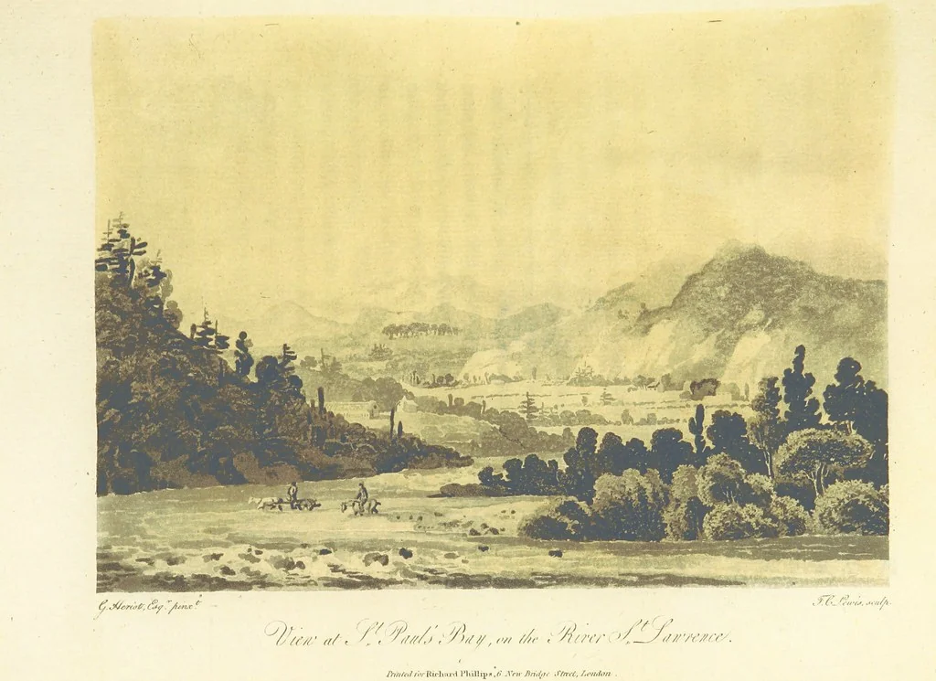 An illustration from Travels through the Canadas, ... to which is subjoined a comparative view of the manners and customs of several of the Indian nations of North and South America, etc, 1807, leaf 85