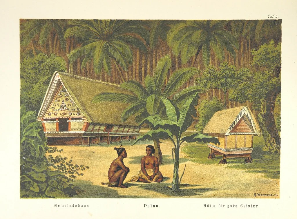 An illustration from Südsee-Erinnerungen (1875-1880). Mit einem einleitenden Vorwort von Dr. O. Finsch, 1883, leaf 129