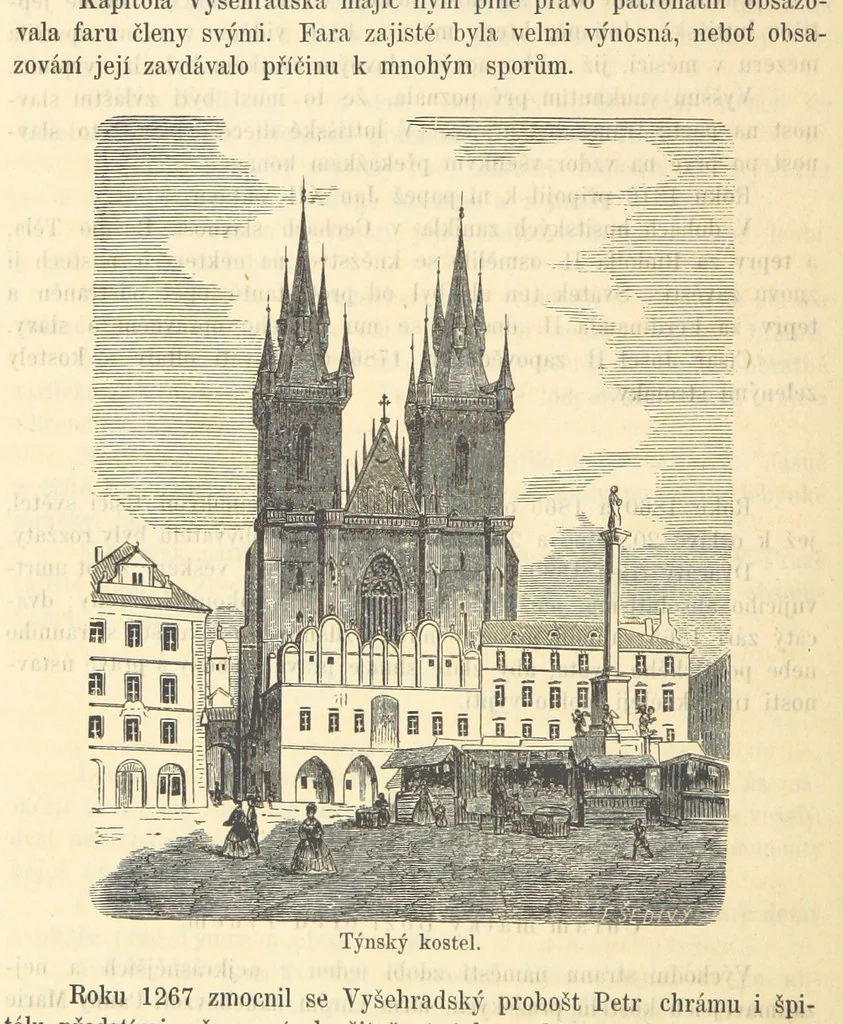 An illustration from Malebné cesty po Praze, 1866, leaf 100