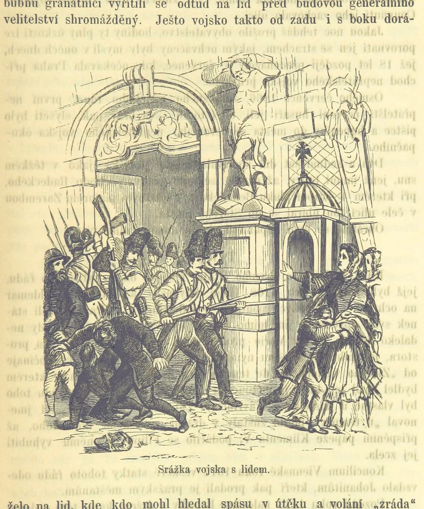 An illustration from Malebné cesty po Praze, 1866, leaf 211