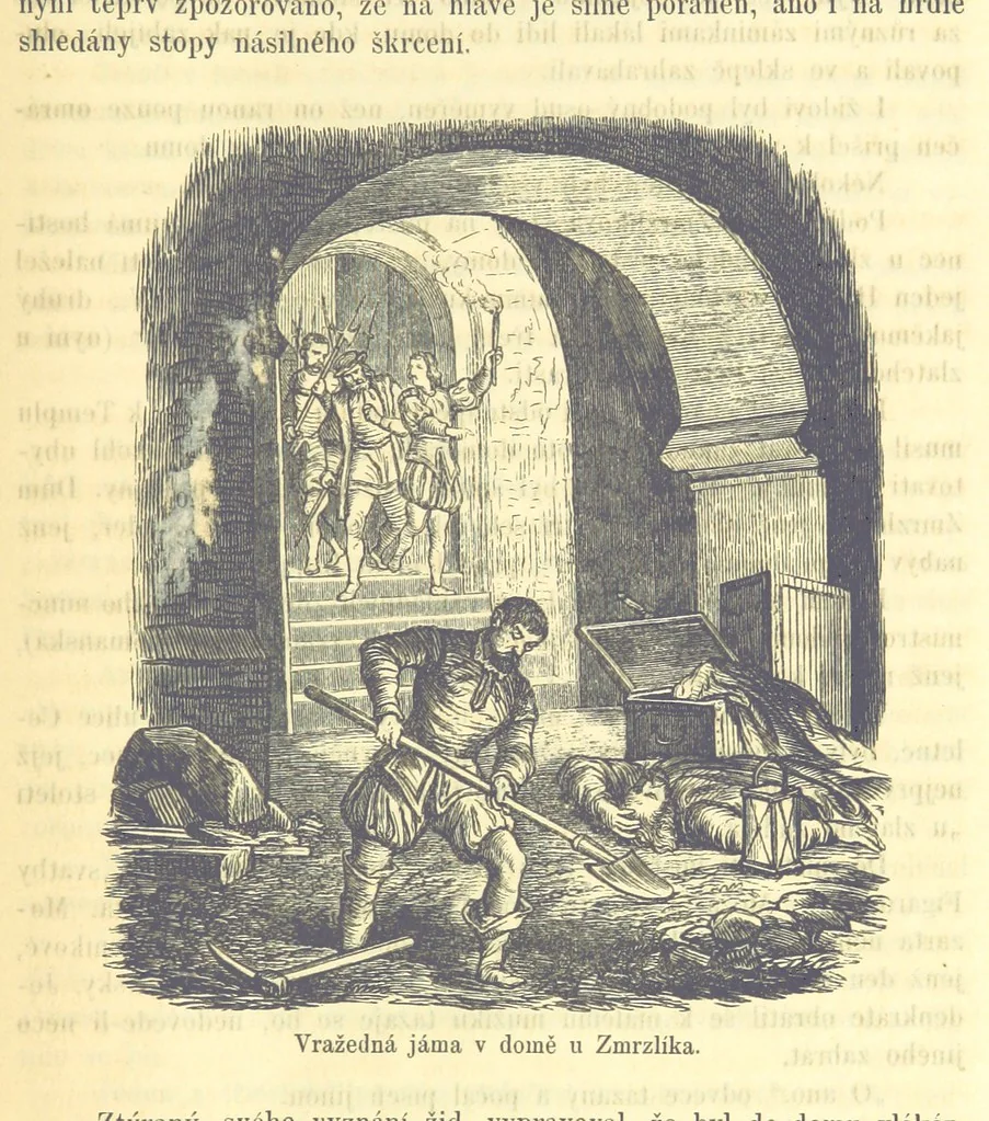 An illustration from Malebné cesty po Praze, 1866, leaf 219
