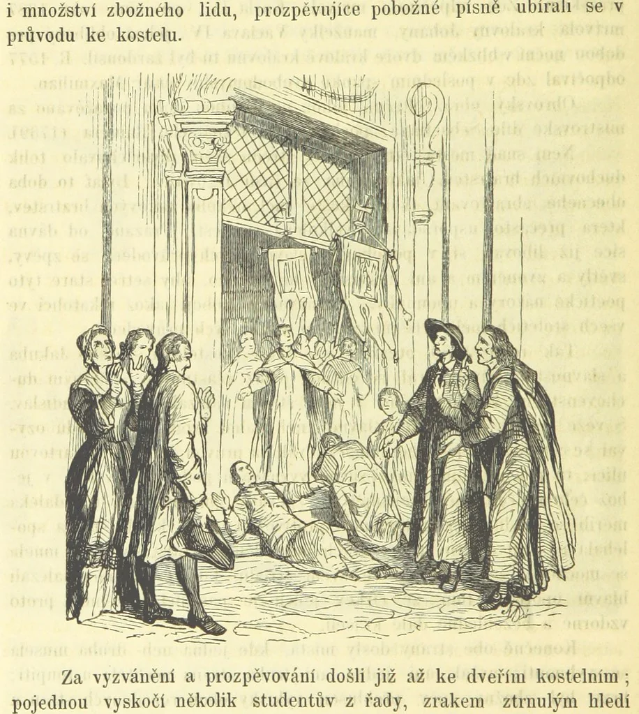 An illustration from Malebné cesty po Praze, 1866, leaf 268