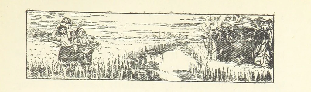 An illustration from Among the Heather. New edition, 1891, leaf 11