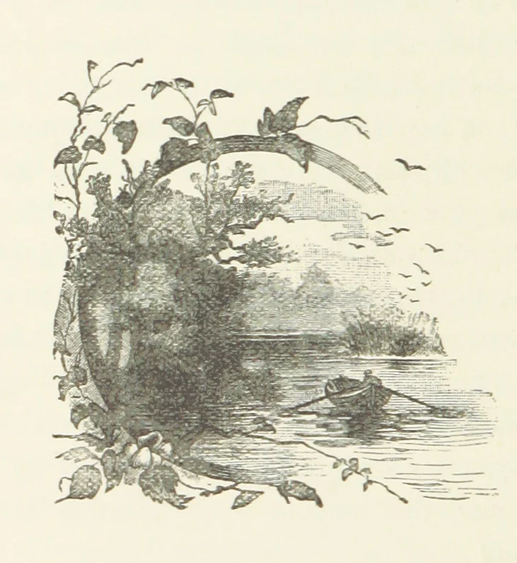 An illustration from Among the Heather. New edition, 1891, leaf 160