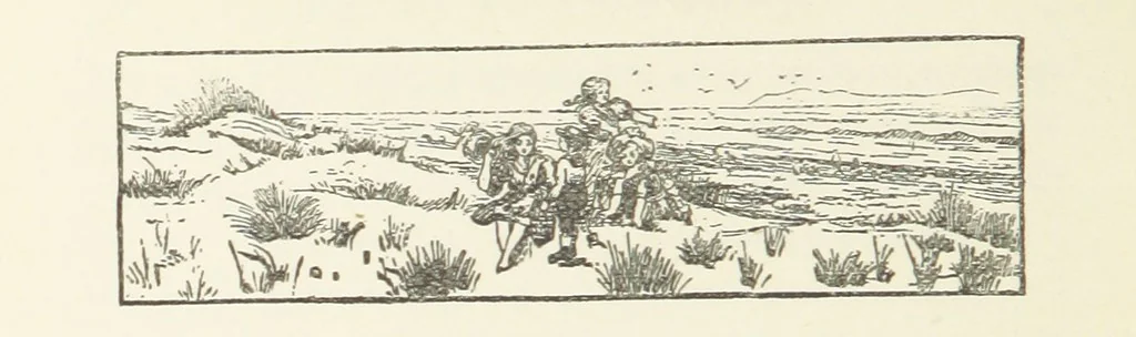 An illustration from Among the Heather. New edition, 1891, leaf 224