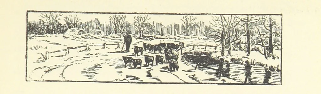 An illustration from Among the Heather. New edition, 1891, leaf 9