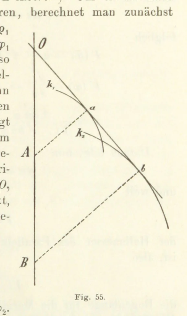 An illustration from Lehrbuch der Landkartenprojektionen, 1885, leaf 203