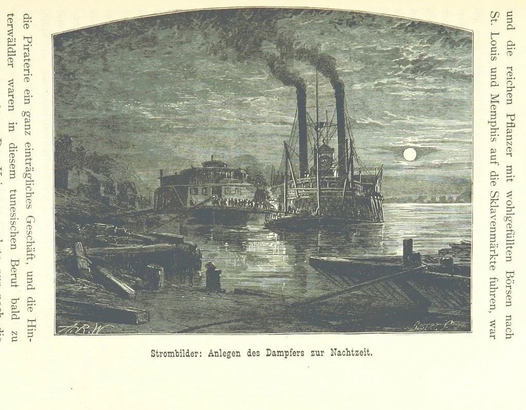 An illustration from Mississippi-Fahrten. Reisebilder aus dem amerikanischen Süden, 1879-1880, 1881, leaf 137