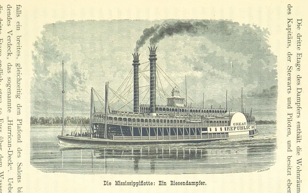 An illustration from Mississippi-Fahrten. Reisebilder aus dem amerikanischen Süden, 1879-1880, 1881, leaf 31