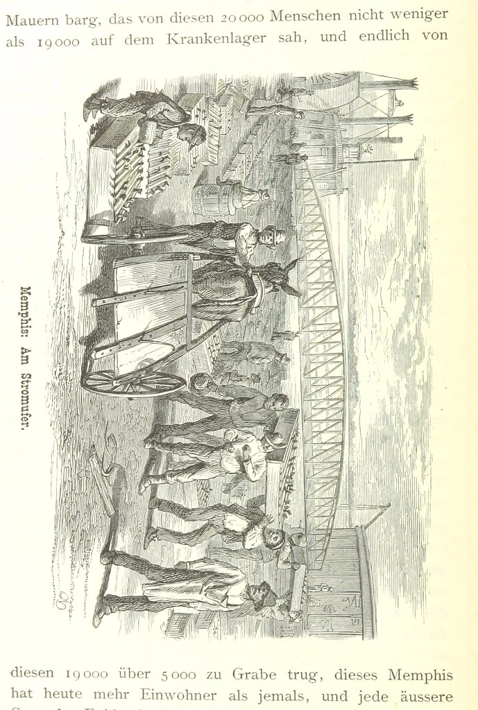 An illustration from Mississippi-Fahrten. Reisebilder aus dem amerikanischen Süden, 1879-1880, 1881, leaf 64