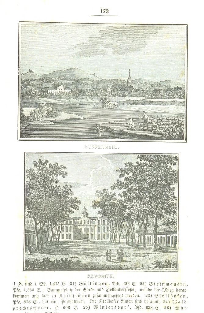 An illustration from Baden geographisch und malerisch beschrieben. Mit ... Ansichten, 1838, leaf 217