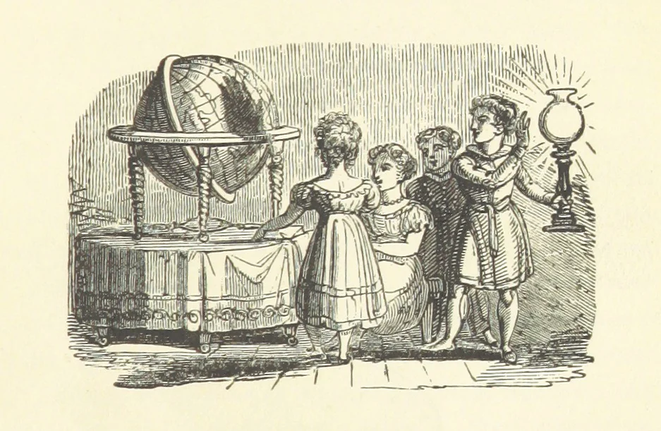 An illustration from The Earth? its physical condition and most remarkable phenomena, 1855, leaf 9