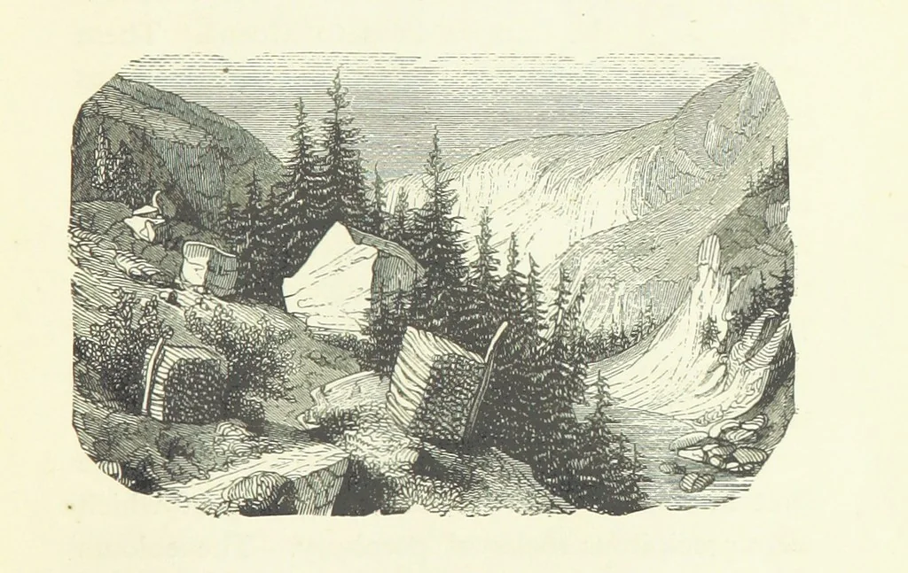 An illustration from Rambles and scrambles in the Tyrol. By E. R. H. [i.e. E. R. Hill.] [With two chapters contributed by Henry Hill, 1885, leaf 121