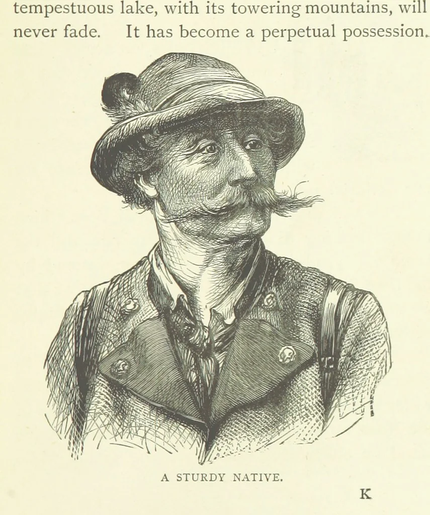 An illustration from Rambles and scrambles in the Tyrol. By E. R. H. [i.e. E. R. Hill.] [With two chapters contributed by Henry Hill, 1885, leaf 143
