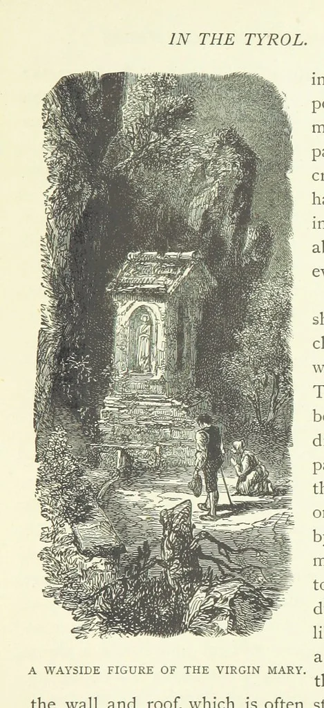 An illustration from Rambles and scrambles in the Tyrol. By E. R. H. [i.e. E. R. Hill.] [With two chapters contributed by Henry Hill, 1885, leaf 149