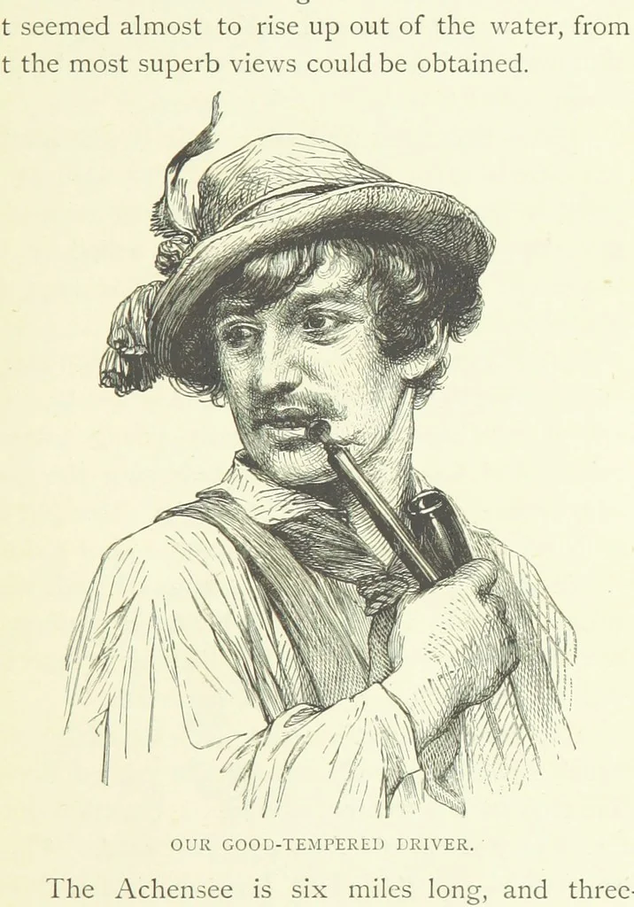An illustration from Rambles and scrambles in the Tyrol. By E. R. H. [i.e. E. R. Hill.] [With two chapters contributed by Henry Hill, 1885, leaf 33
