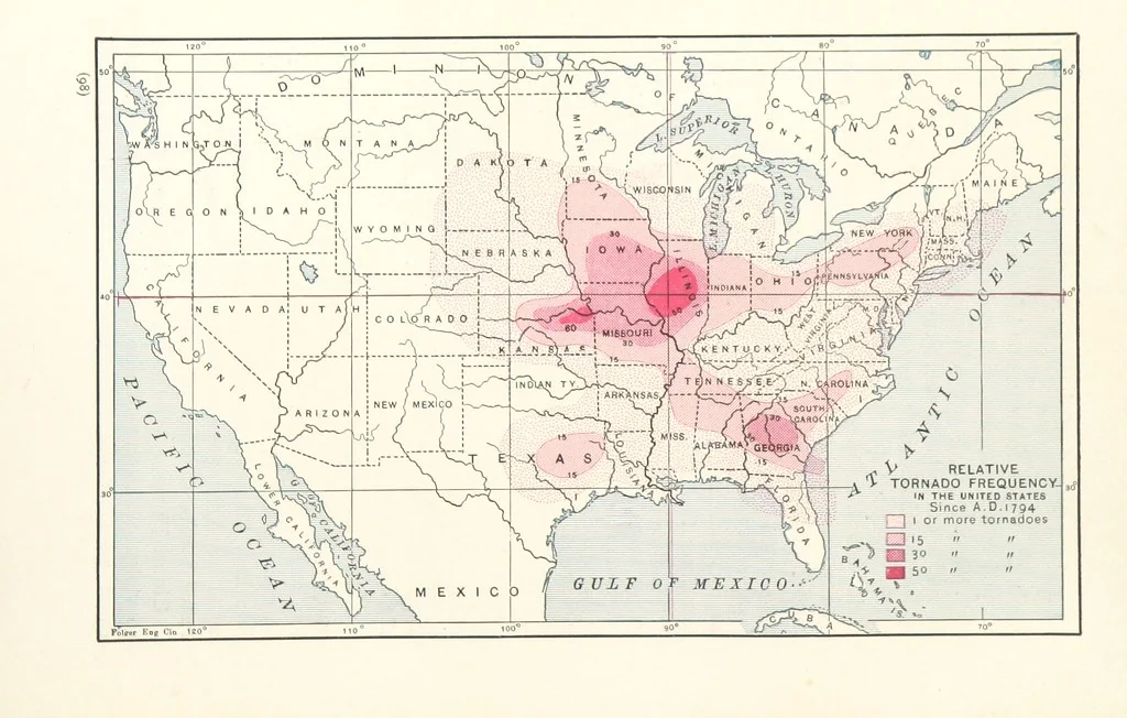 An illustration from Eclectic Physical Geography, 1889, leaf 104