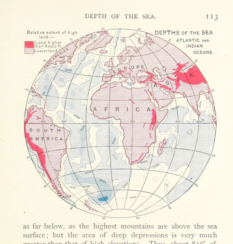 An illustration from Eclectic Physical Geography, 1889, leaf 119