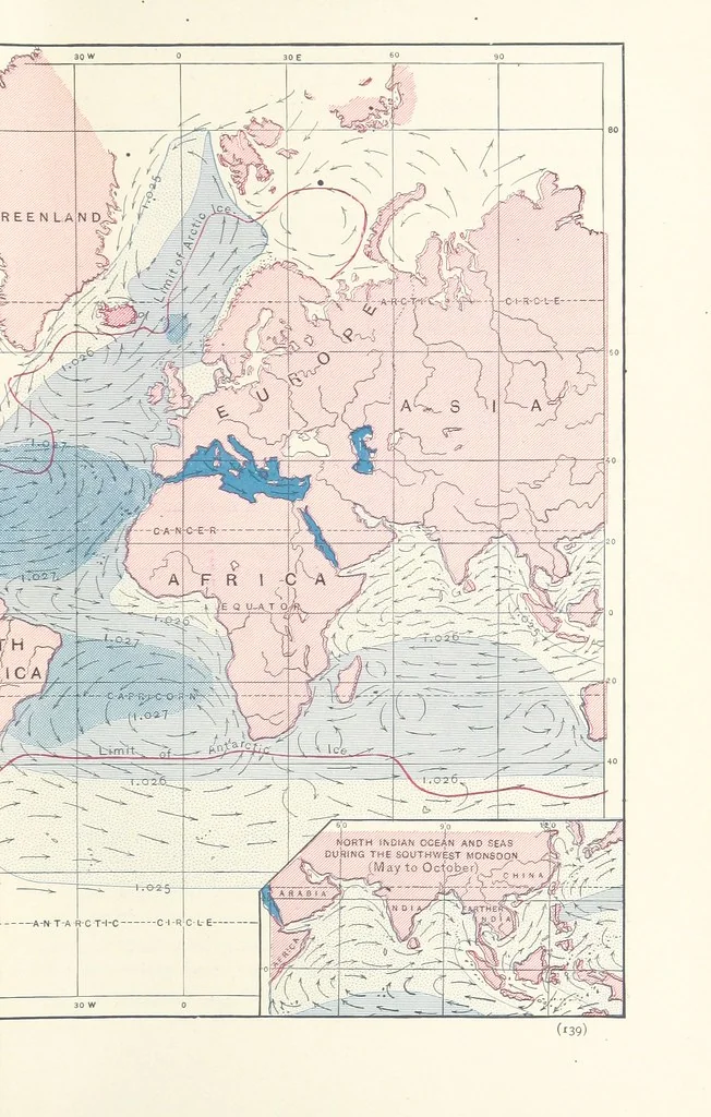 An illustration from Eclectic Physical Geography, 1889, leaf 145