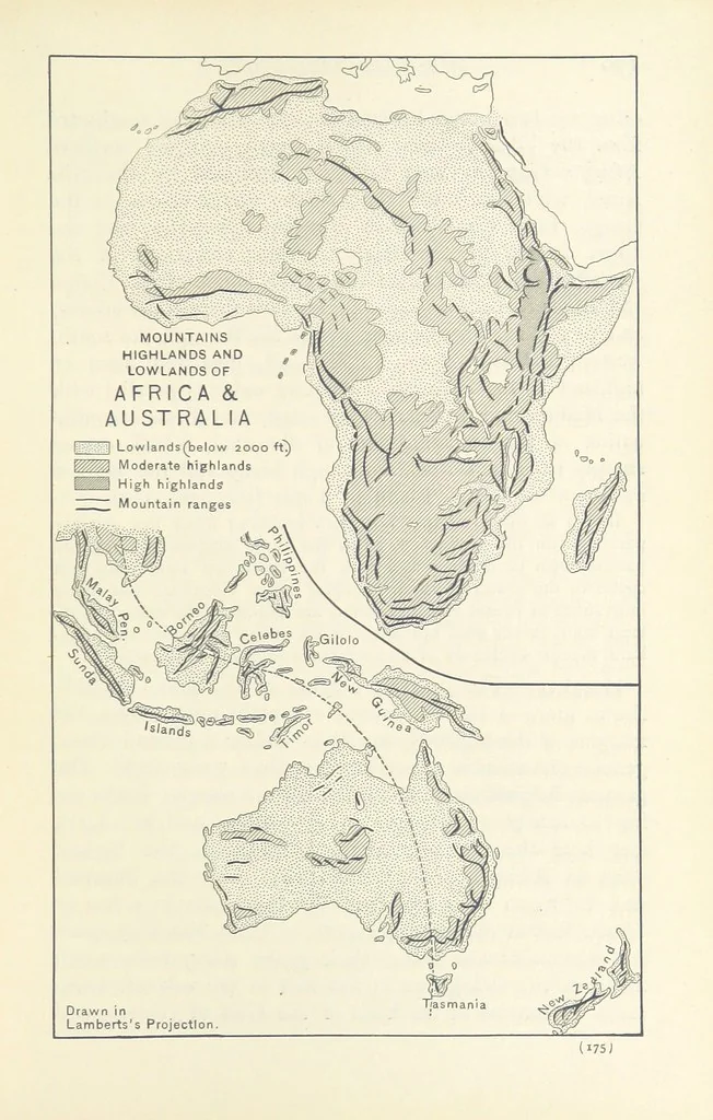 An illustration from Eclectic Physical Geography, 1889, leaf 181