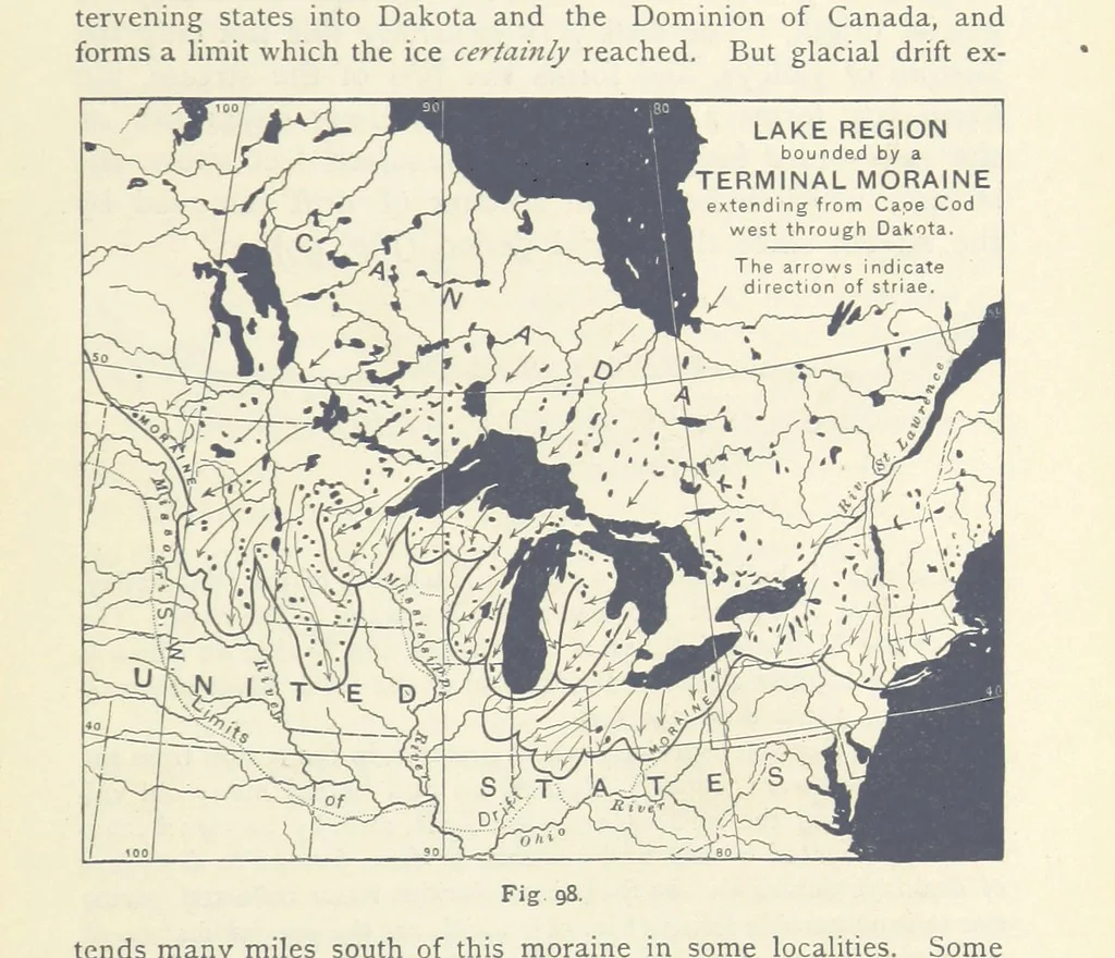 An illustration from Eclectic Physical Geography, 1889, leaf 245