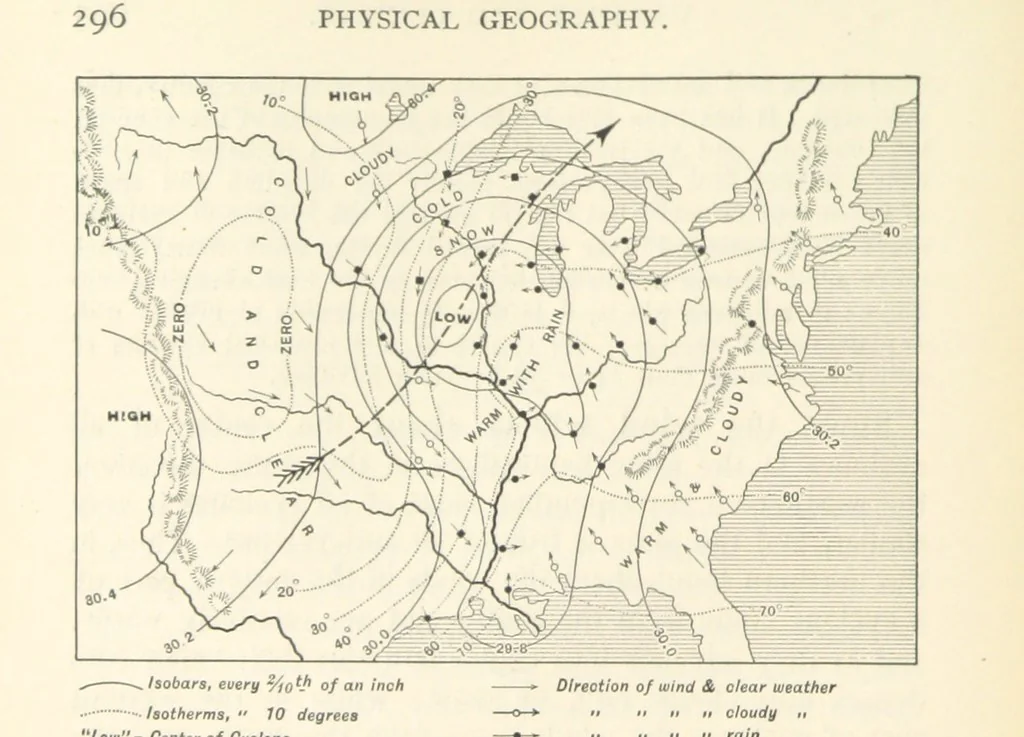 An illustration from Eclectic Physical Geography, 1889, leaf 302