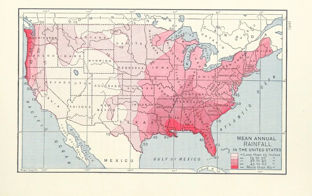 An illustration from Eclectic Physical Geography, 1889, leaf 313