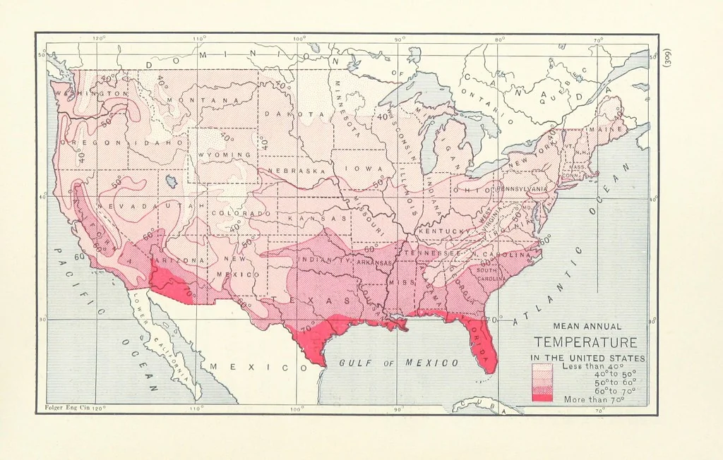 An illustration from Eclectic Physical Geography, 1889, leaf 315
