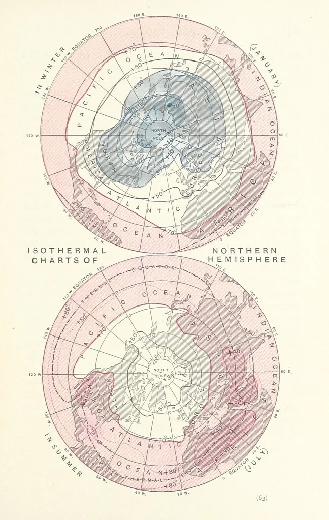 An illustration from Eclectic Physical Geography, 1889, leaf 69