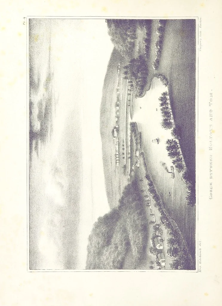 An illustration from Sketch of the scenery of Massachusetts. With plates. From the Geological Report of Prof. Hitchcock, 1842, leaf 10