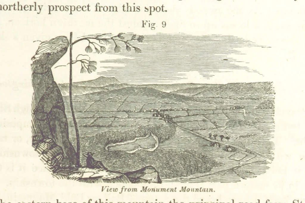 An illustration from Sketch of the scenery of Massachusetts. With plates. From the Geological Report of Prof. Hitchcock, 1842, leaf 25