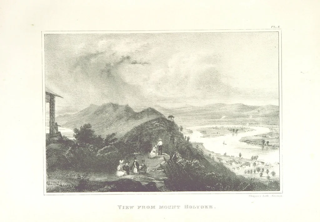 An illustration from Sketch of the scenery of Massachusetts. With plates. From the Geological Report of Prof. Hitchcock, 1842, leaf 29