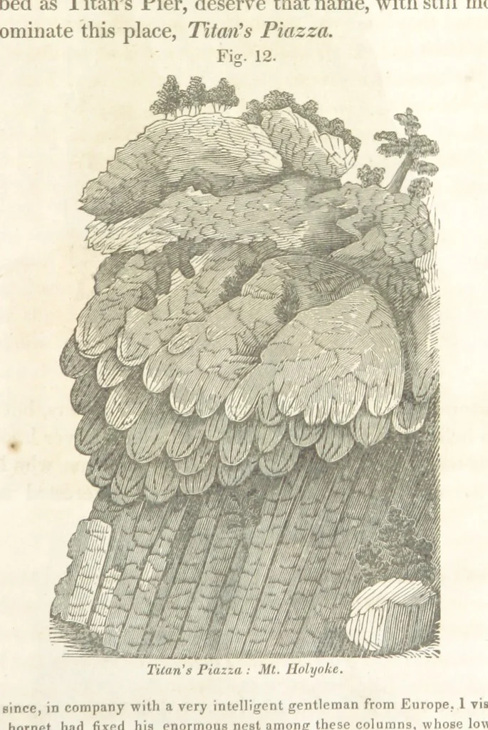 An illustration from Sketch of the scenery of Massachusetts. With plates. From the Geological Report of Prof. Hitchcock, 1842, leaf 35